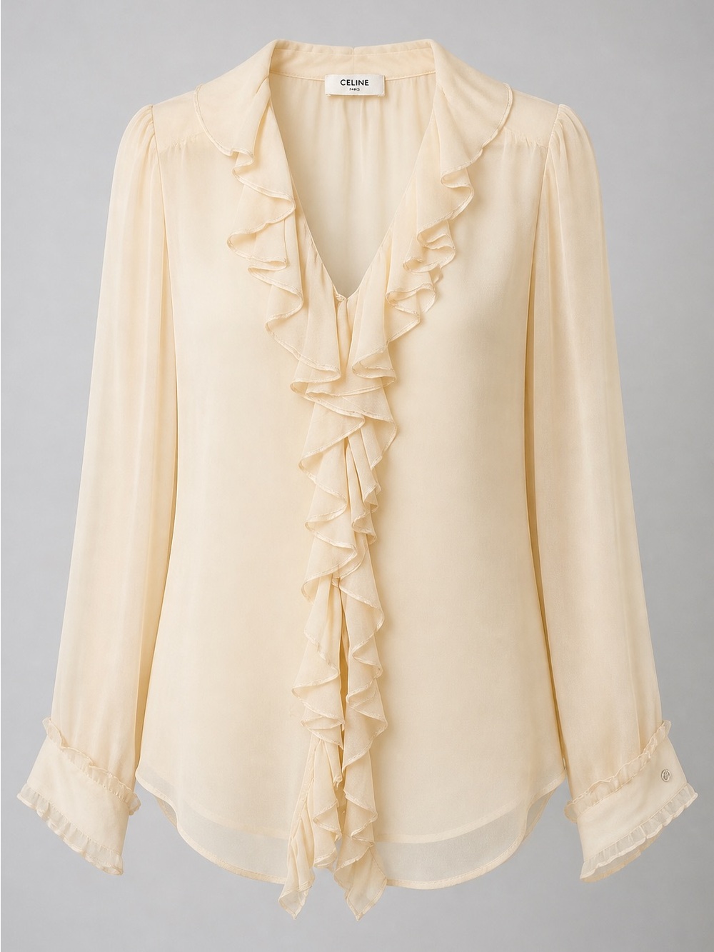 Celine Ruffle Front Blouse - Picture 2 of 4